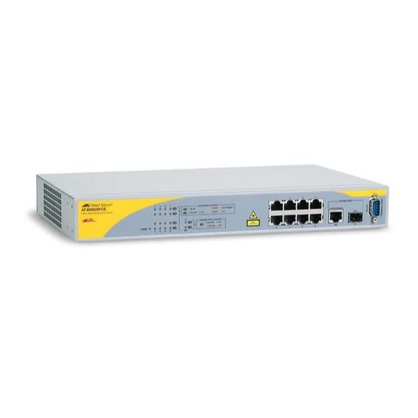 Коммутатор Allied Telesis 8000/8POE 8-PoE Управляемый 9-ports, AT-8000/8POE-50