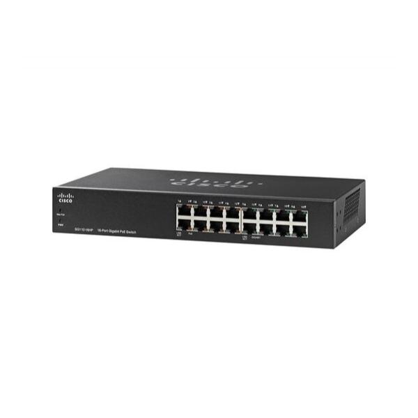 Коммутатор Cisco SG110-16HP 8-PoE Неуправляемый 16-ports, SG110-16HP-EU