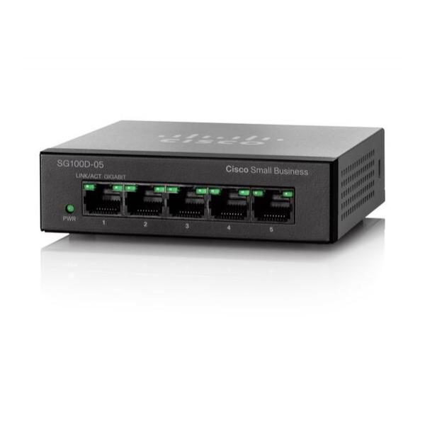 Коммутатор Cisco SG110D-05 Неуправляемый 5-ports, SG110D-05-EU