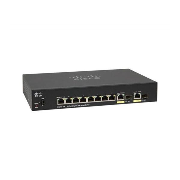 Коммутатор Cisco SG250-10P 8-PoE Smart 10-ports, SG250-10P-K9-EU