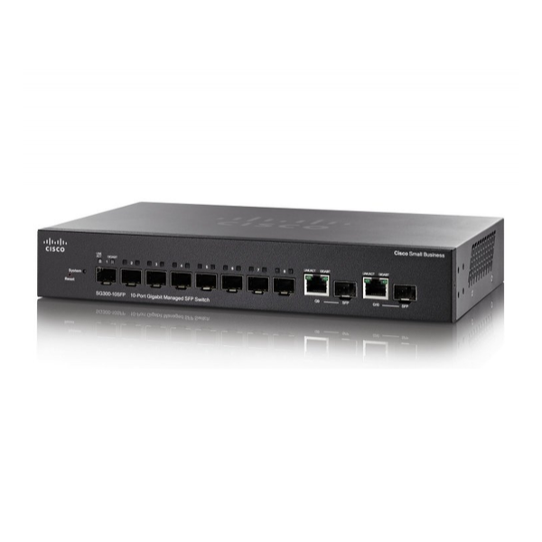 Коммутатор Cisco SG300-10SFP Управляемый 10-ports, SG300-10SFP-K9-EU