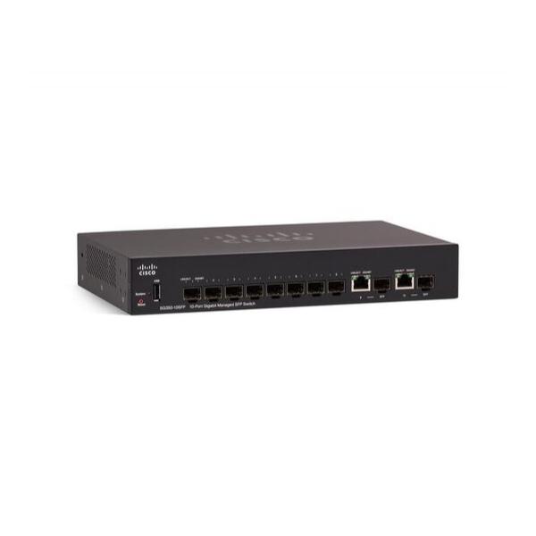 Коммутатор Cisco SG350-10SFP Управляемый 10-ports, SG350-10SFP-K9-EU