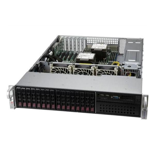 Сервер Supermicro R300 2xIntel Xeon Silver 4314 / 256GB DDR4-3200 / LSI MegaRAID 9560-16I / 16x2.5"HDDs / 5x1.92TB SSD SAS / 2x10GbE+4x1GbE / 2x1200W Redundant / Rack 2U SYS-220P-C9RT-S1