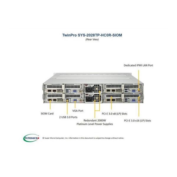 Серверная платформа SuperMicro SYS-2028TP-HC0R-SIOM