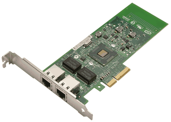 Двухпортовый сетевой адаптер PCI-e 1P8D1 Dell R210 Intel E1G42ET