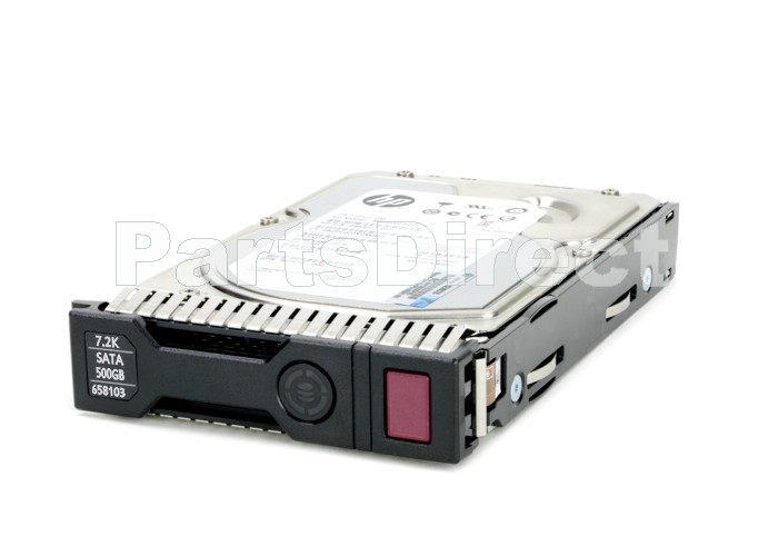 658103-001 HP 500 ГБ 6G (6 Гбит/с) с возможностью горячей замены Serial ATA SATA SmartDrive 3,5" LFF 7,2 тыс. об/мин Midline MDL жесткий диск