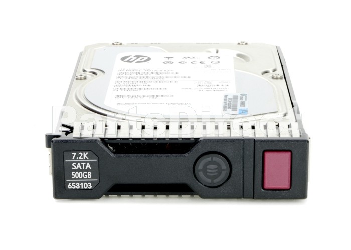 658103-001 HP 500 ГБ 6G (6 Гбит/с) с возможностью горячей замены Serial ATA SATA SmartDrive 3,5" LFF 7,2 тыс. об/мин Midline MDL жесткий диск