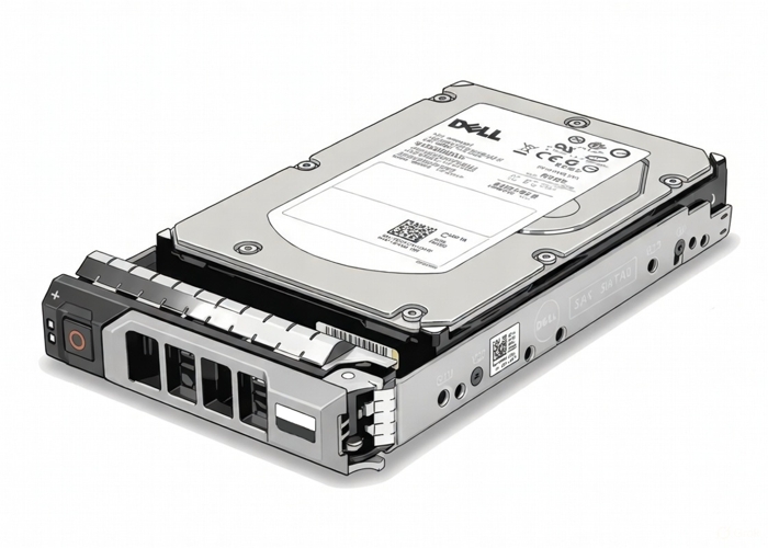 400-AZXD Dell 12 ТБ 12 ГБ 7.2K 3,5-дюймовый SAS SED с F238F