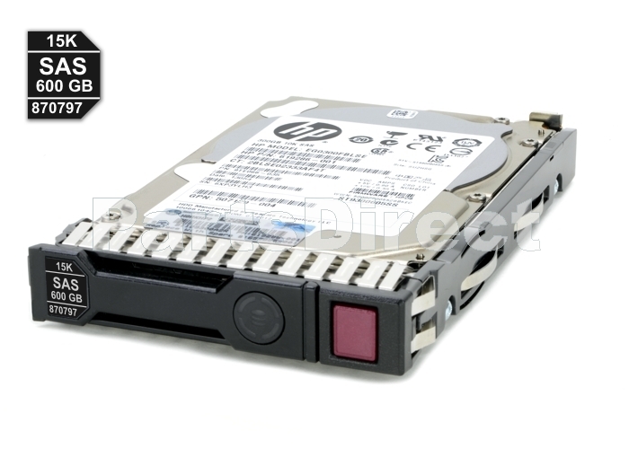 870797-001 Жесткий диск HP 600 ГБ 12G (12 Гбит/с) SAS SmartDrive 2,5" SFF 512e 15K Enterprise ENT