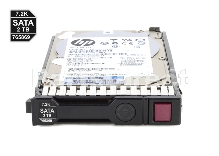 765455-B21 HP 2 ТБ 6G (6 Гбит/с) Горячая замена Serial ATA SATA SmartDrive 2,5" SFF 512e 7.2K Midline MDL жесткий диск