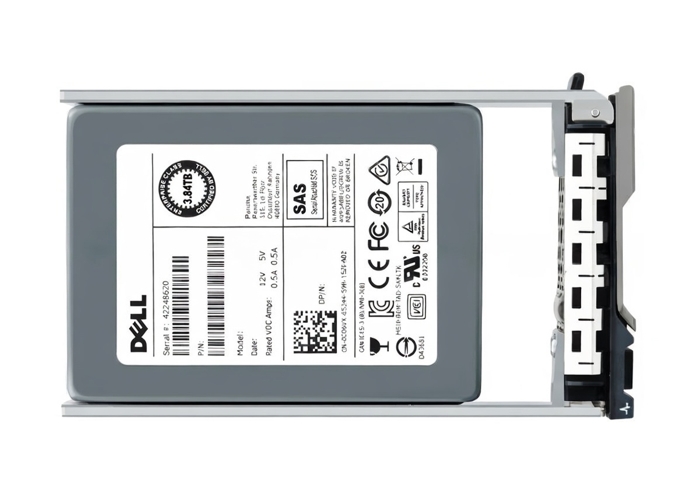Dell 41RX4 3,84 ТБ 12 ГБ 2,5-дюймовый SAS RI SSD с процессором G176J